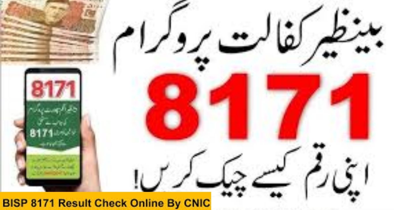 Screenshot of 8171 web portal for BISP eligibility check